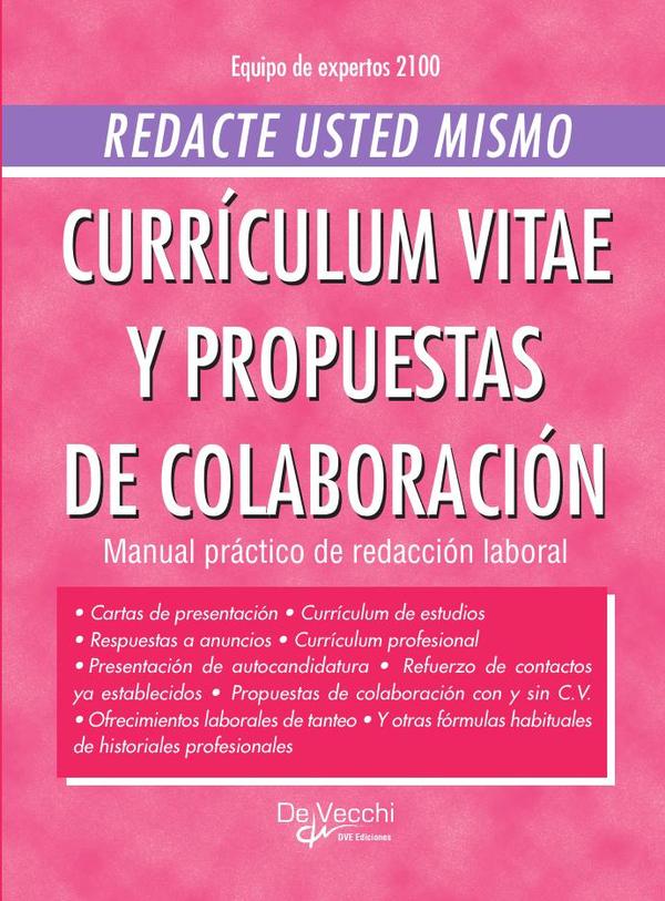 Redacte usted mismo currículum vitae y propuestas de colaboración