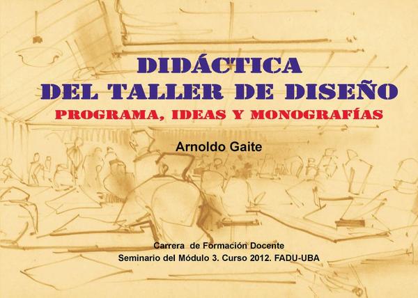 Didáctica del taller de diseño