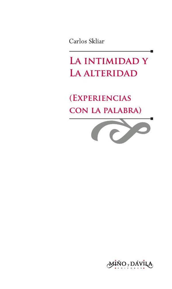 La intimidad y la alteridad