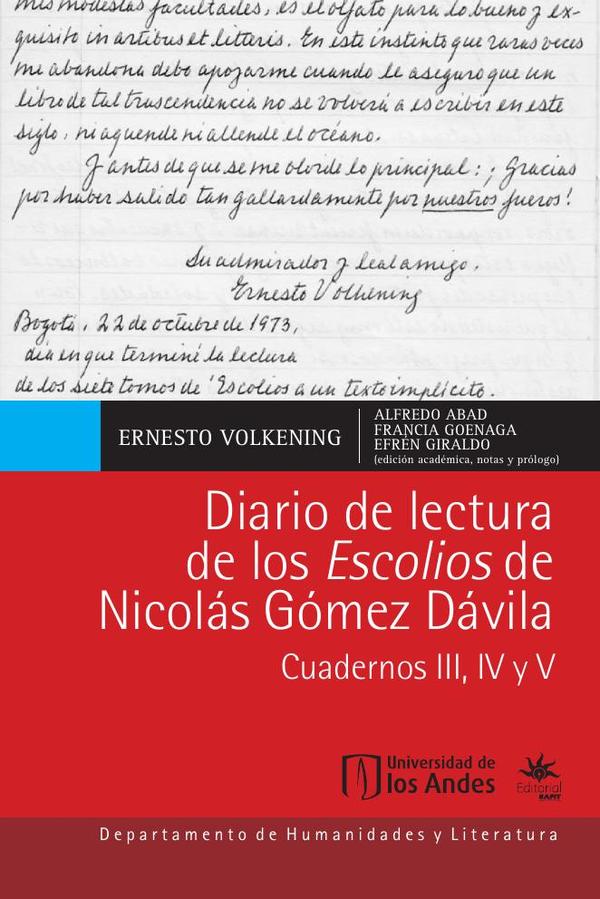 Diario de lectura de los Escolios de Nicolás Gómez Dávila
