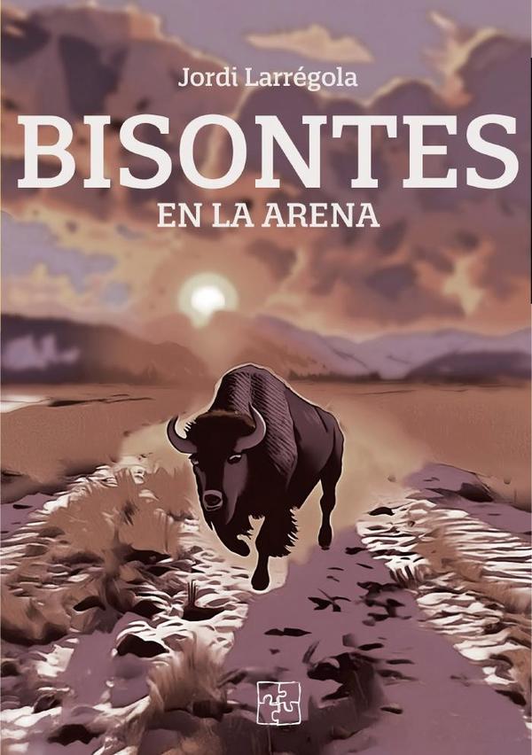 Bisontes en la arena