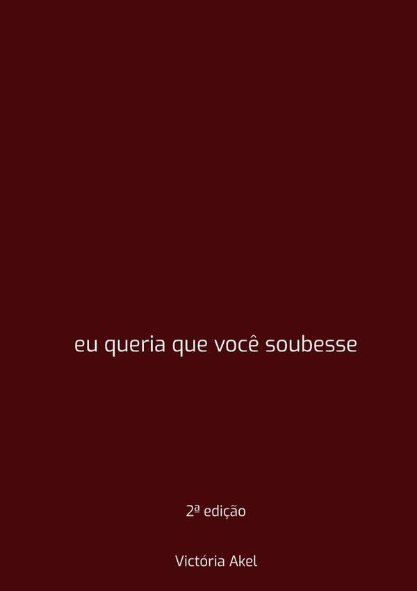 Eu Queria Que Você Soubesse
