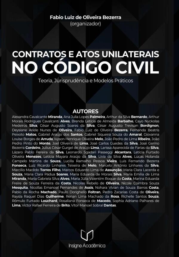 Contratos E Atos Unilaterais No Código Civil