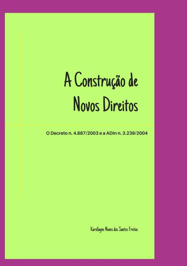 A Construção De Novos Direitos