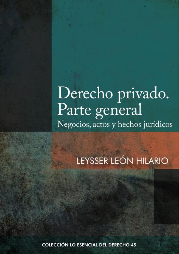 Derecho privado. Parte general