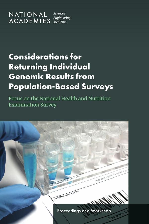 Considerations for Returning Individual Genomic Results from Population-Based Surveys: Focus on the National Health and Nutrition Examination Survey