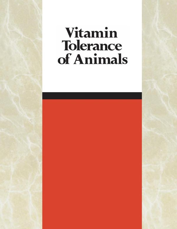 Vitamin Tolerance of Animals