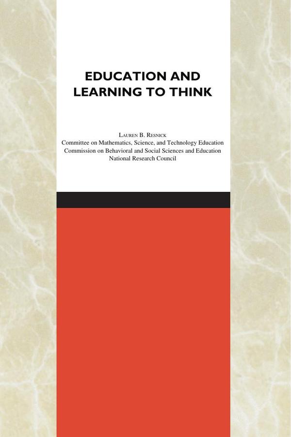 Education and Learning to Think