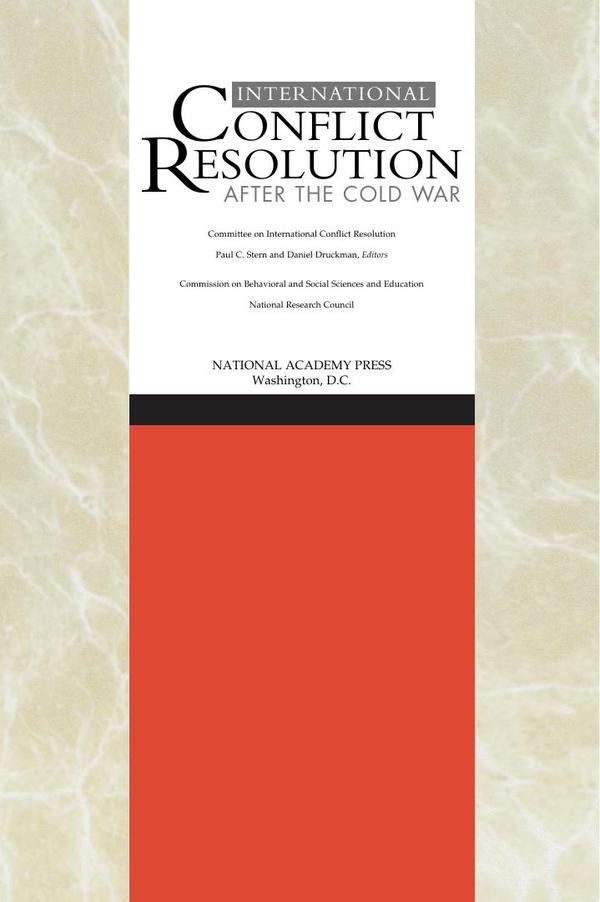 International Conflict Resolution After the Cold War