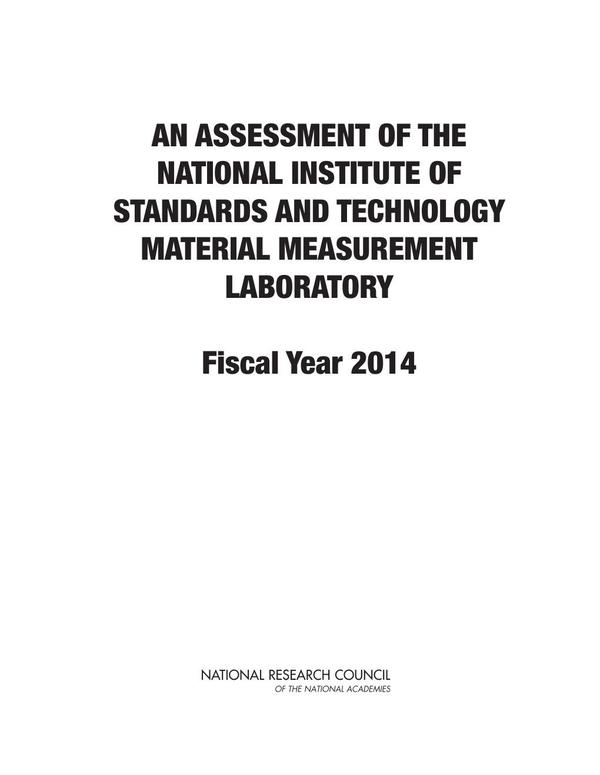 An Assessment of the National Institute of Standards and Technology Material Measurement Laboratory