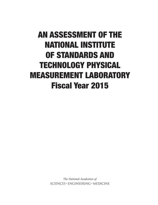 An Assessment of the National Institute of Standards and Technology Physical Measurement Laboratory