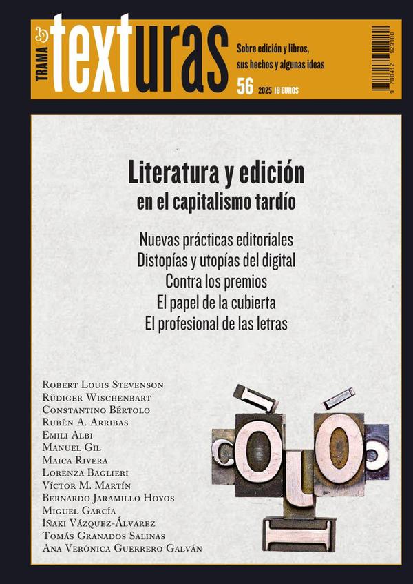 Texturas 56: Literatura y edición en el capitalismo tardío