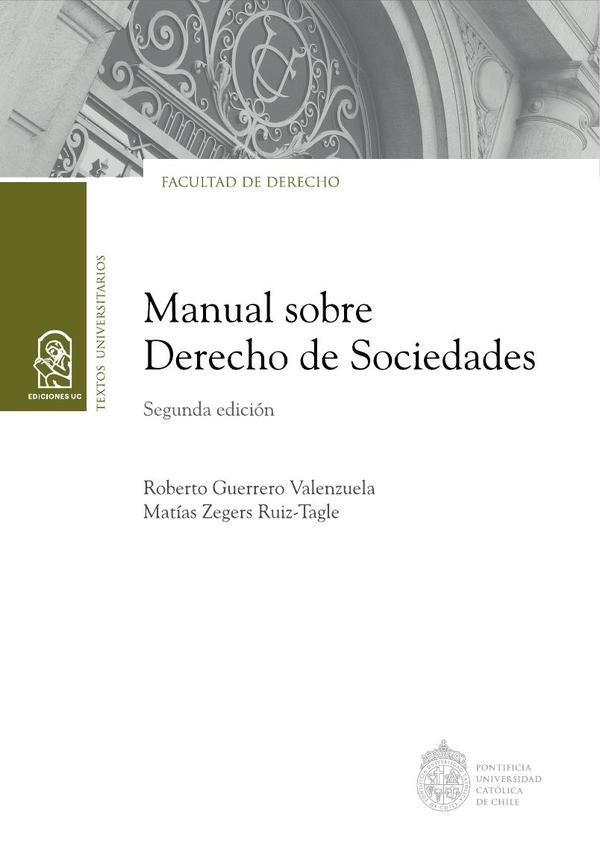 Manual sobre derecho de sociedades