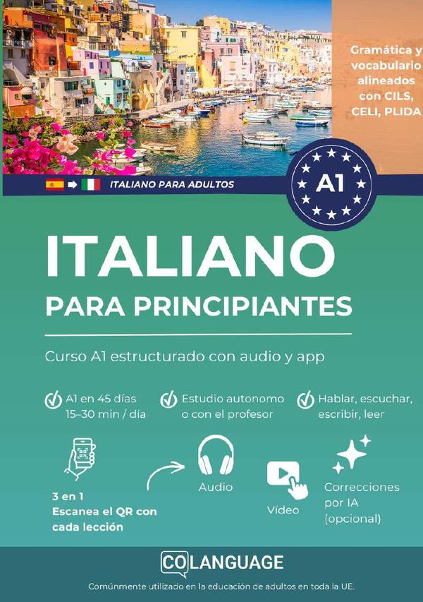 Italiano para principiantes: Curso A1 estructurado con audio y app