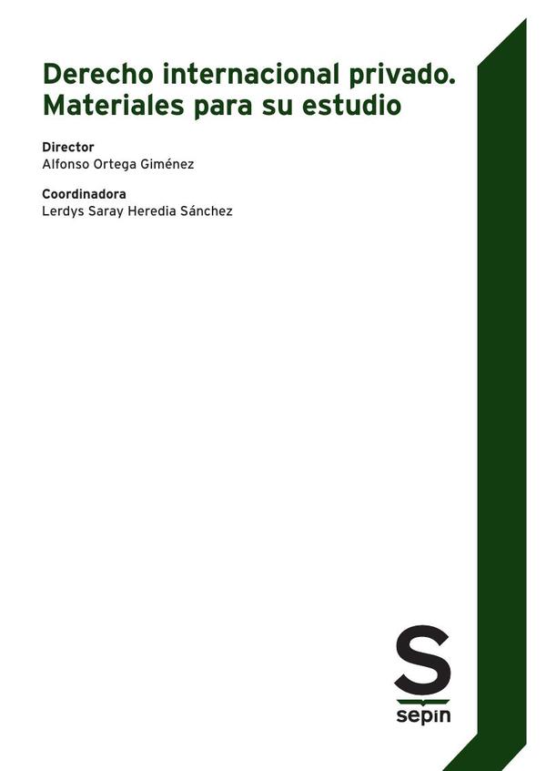 Derecho internacional privado. Materiales para su estudio