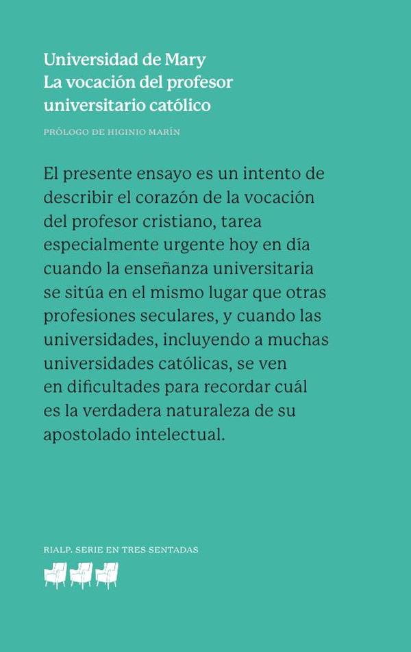 La vocación del profesor universitario católico