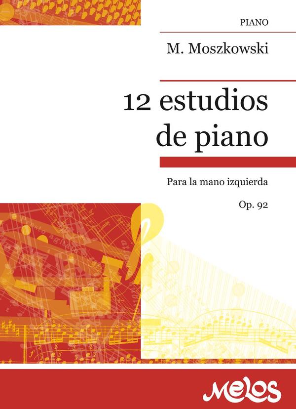 BA8779 - 12 estudios de piano para la mano izquierda Op.92